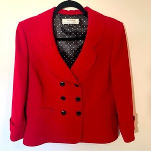 Tahari double breasted red blazer - size 12